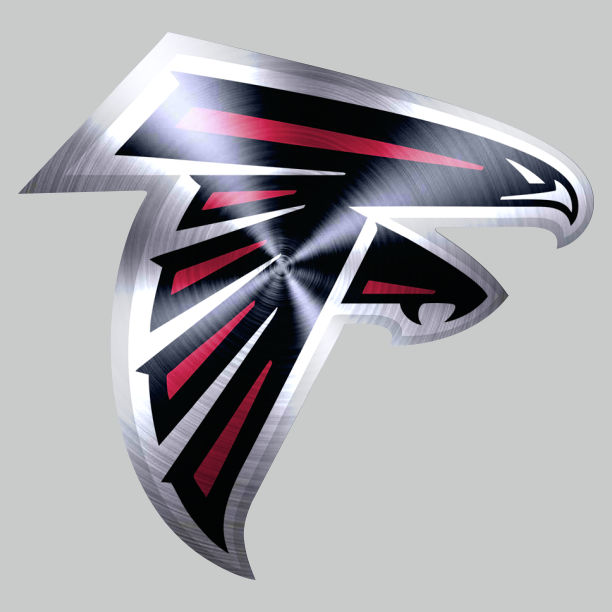 Atlanta Falcons Stainless steel logo iron on paper